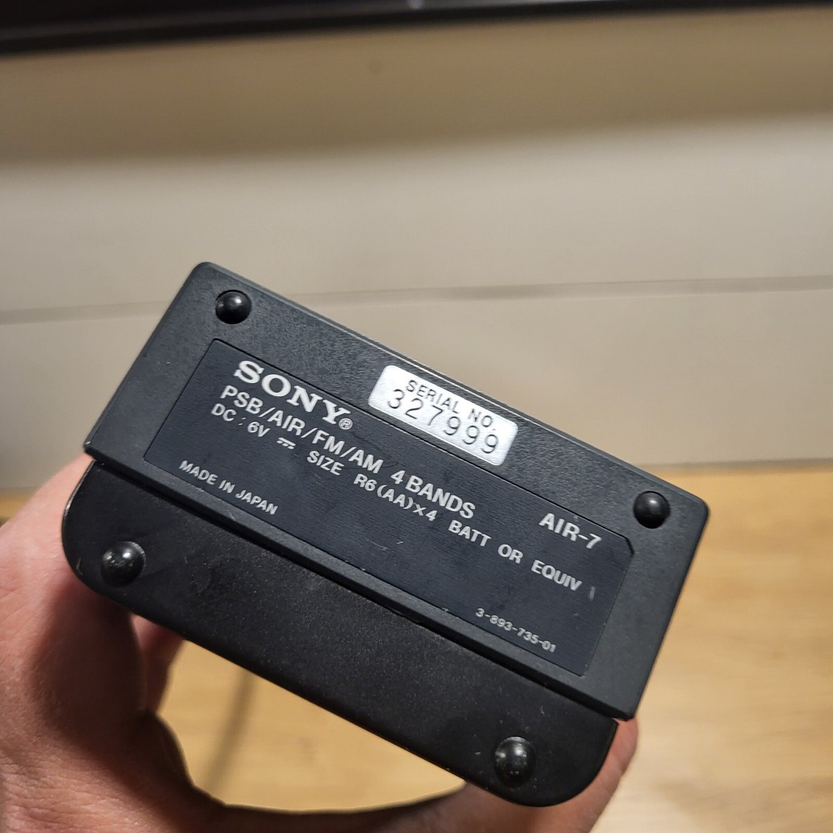 受信機 SONY FMAM PLL SYNTHESIZED RECEIVER AIR-7
