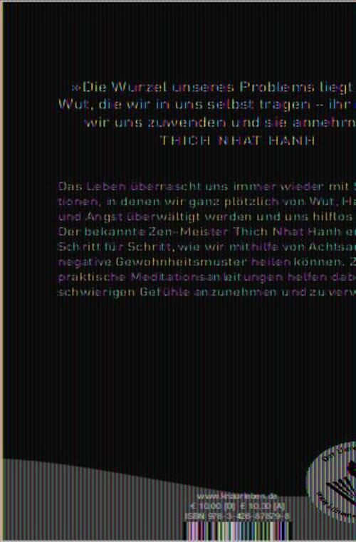 Thumbnail - Umarme Deine Wut | Thich Nhat Hanh | Taschenbuch | 176 S. | Deutsch |