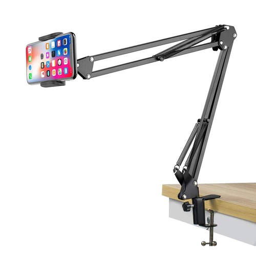 Verstellbar Halterung Handy Halter Tisch Bett Ständer für iPad Samsung Tablet - Afbeelding 5 van 14