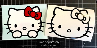 Hello Kitty Face Decal/Sticker | eBay