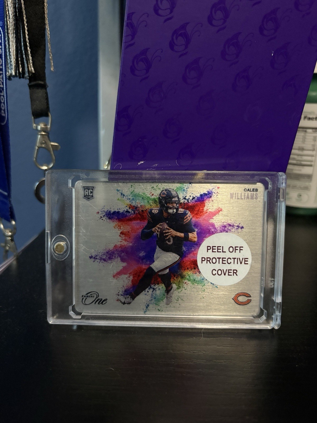 2024 Panini One Caleb Williams Metal Colorblast Case Hit