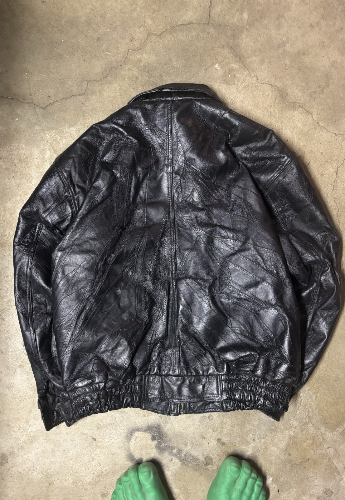 • Patchwork Leather • Jacket - image 2