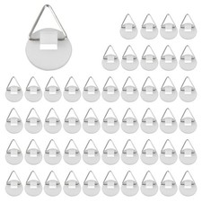 50*Adhesive Plate Hangers For The Wall Disc Hanger Invisible Picture Holder Set