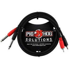 Pig Hog Solutions Dual Cable RCA to 1/4" (3 ft.) 3 ft.