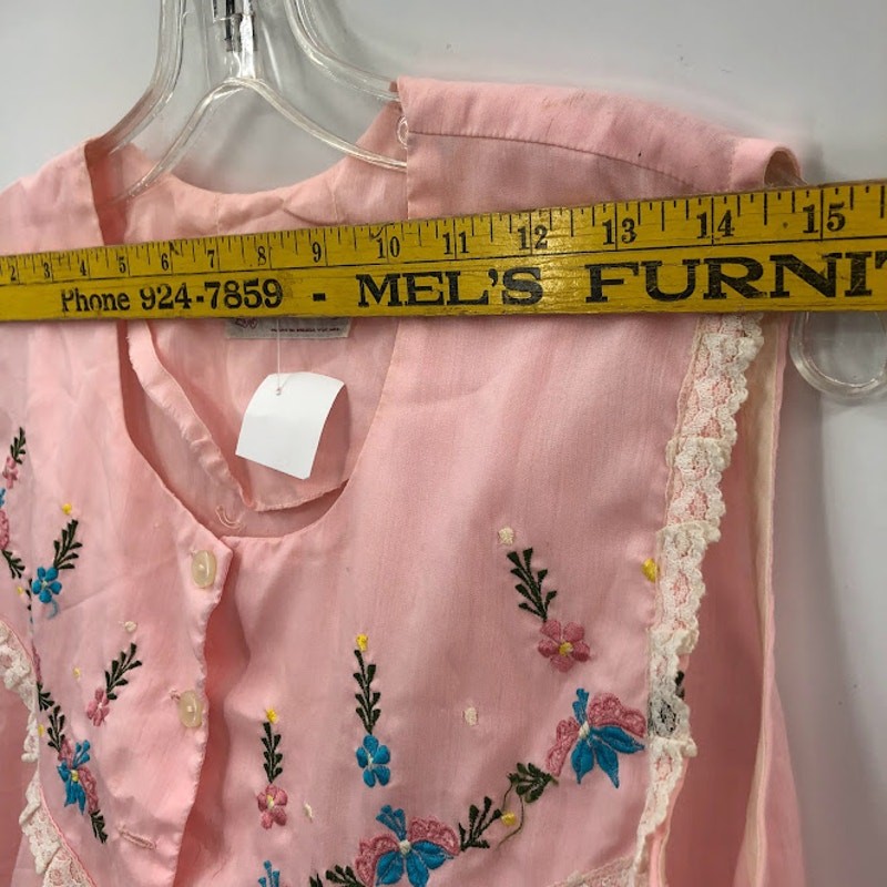 Vintage Confessiones Maria Luisa Pink Embroidered… - image 8