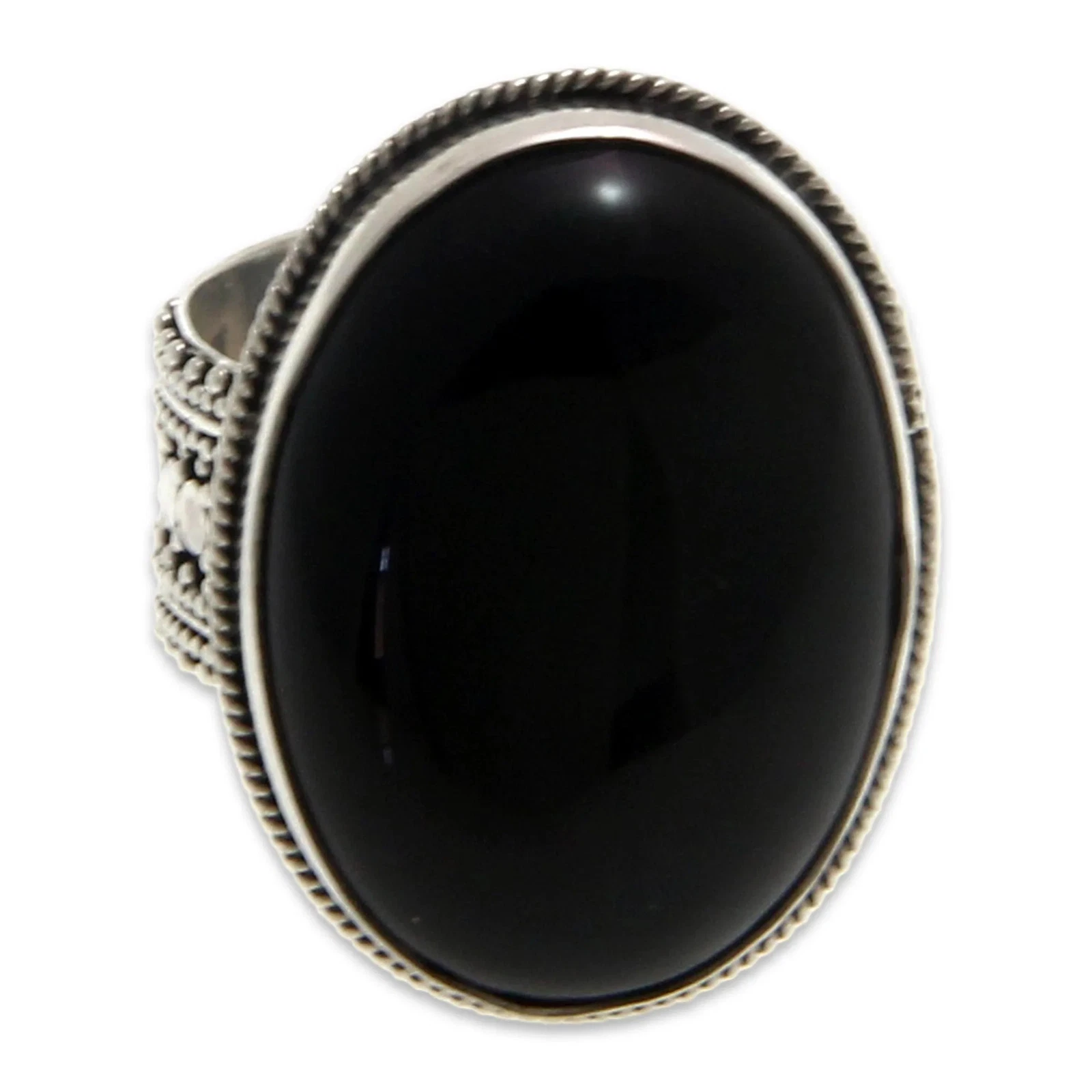 Onyx cocktail ring, 'Oracle' image 2