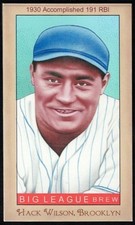 HACK WILSON - Helmar "BIG LEAGUE BREW" Caramel Series - BROOKLYN DODGERS