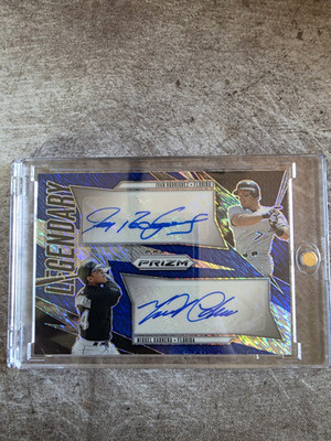 Panini 2025 Prizm Ivan Rodriguez Miguel Cabrera Dual Auto Blue Shimmer /4