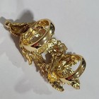 HSN Roberto by RFM Goldtone Crystal Fashion Ring Size 6 — photo 5