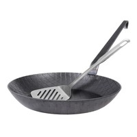 GrÄWe Schmiedeeiserne Pfanne Hoch Eisenpfanne 28 Cm Bratpfanne Hoher Rand Wender