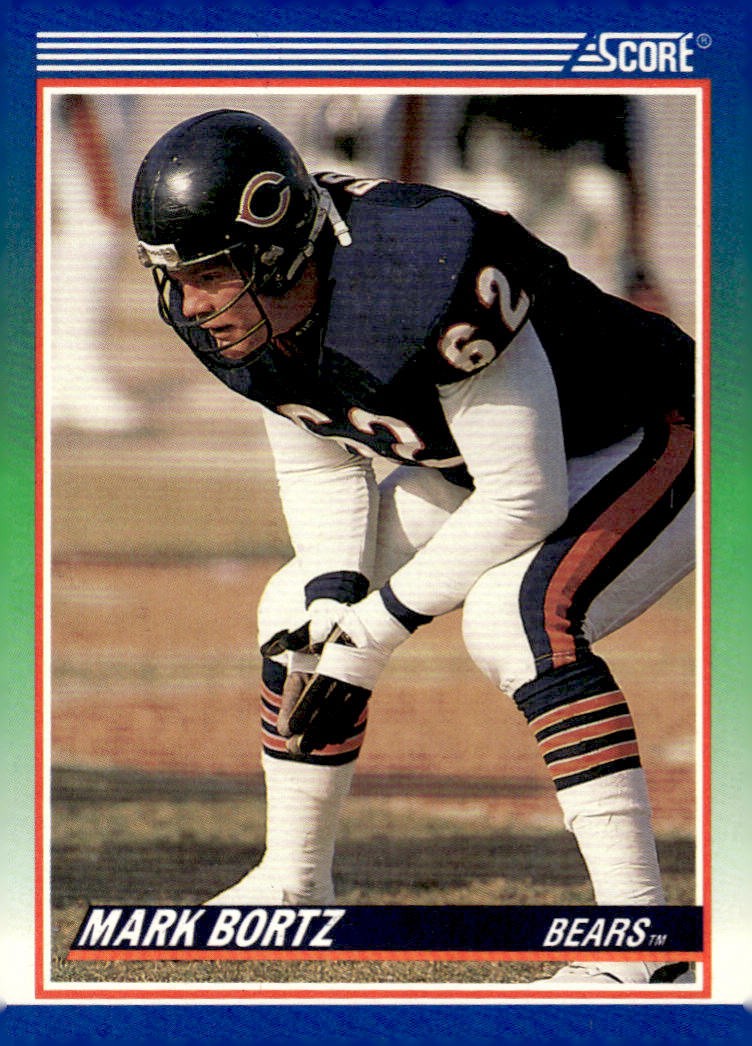 1990 Score Mark Bortz #405 Rookie Rookie Chicago Bears