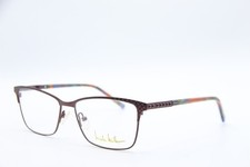 NEW NICOLE MILLER FOUNTAIN C01 BROWN BLUE GREEN AUTHENTIC EYEGLASSES 55-15