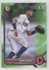 2022 Bowman Prospects Neon Green Border 144/399 Fran Alduey #BP-39 6u3