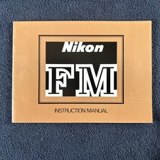 Nikon FM Film Camera Instruction Book / Manual Mint