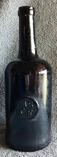 Sealed ASCR All Souls College Oxford University Bottle 1760, Disk Pontil