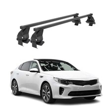 Menabo Dachträger Grundtäger für Kia Optima 2015-2020 50kg Stahl Schwarz 2 tlg