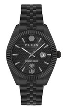 Image of Philipp Plein Black Mens Analogue Watch Date Superlative PWMFA1125