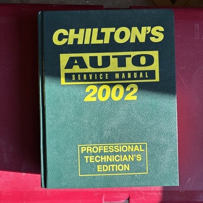 Chilton's Auto Service Manual 1998-2002 Professional Technicians Edition #9346