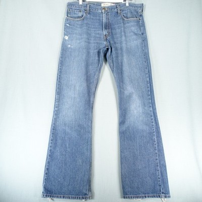 Vintage Levis 527 Jeans Herren W36 L34 Blau Baumwolle Low Bootcut Western Cowboy Denim