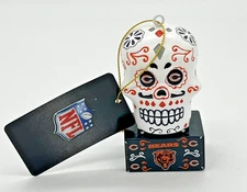 Chicago Bears Sugar Skull Day of the Dead Ornament NFL Team Sports America