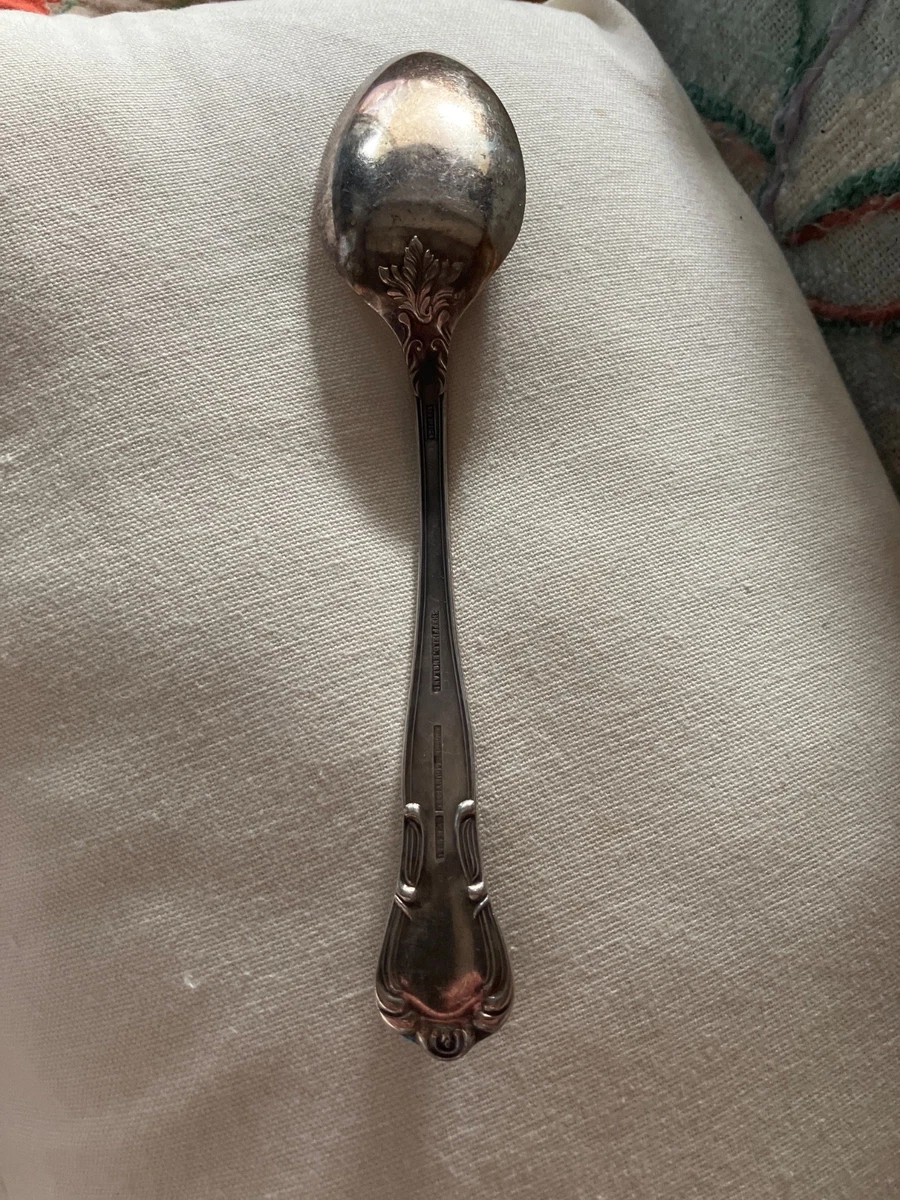 Ornate Silver serving spoons Sheffield England