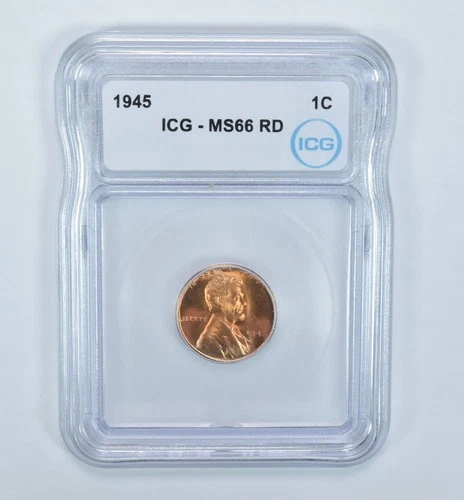 1945 Lincoln Wheat Cent MS66 RD ICG *1753