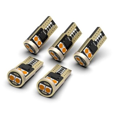 194 LED Bulbs for Cab Top Clearance Marker Lights, Non-Polarity T10 168 Amber