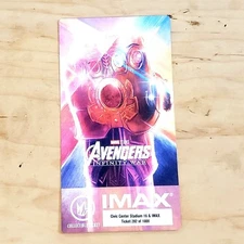 Avengers Infinity War Imax  Regal Collectible Ticket