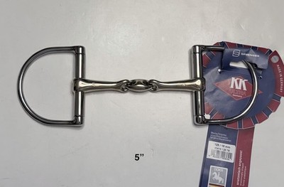 Herm Sprenger KK Ultra Sensogan D-Ring Double Jointed Snaffle Bit  5'' - 125/15mm