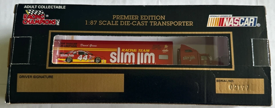 Carreras Campeones #44 David Green 1994 Nascar Champion Slim Jim Car Hauler 1:64 Foto 4 de 4