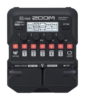 G1 FOUR Guitar Multi-Effects Processor Pedal, With 60+ Built-in effects, Amp ...