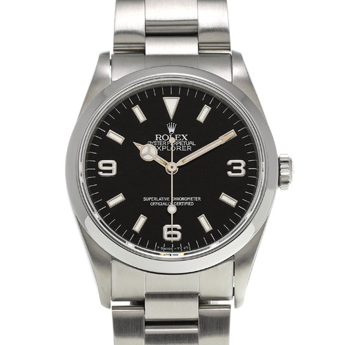 ROLEX Explorer 14270 black WATCH 731655
