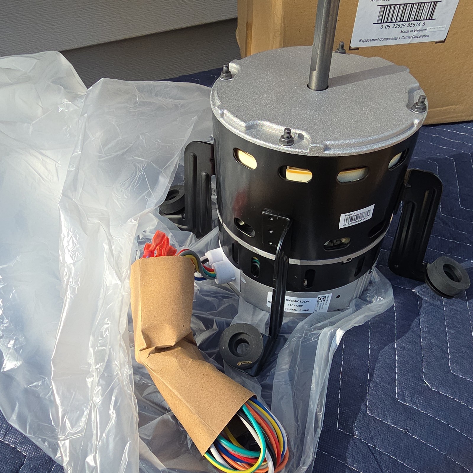 Factory Authorized Parts HD46MQ140 3/4hp ECM BLOWER MOTOR