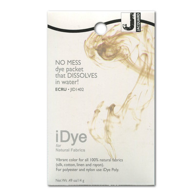 iDye Ecru Hot Water Dye for Natural Fabrics Brilliant Colors Easy to Use
