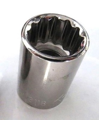 KD Tools 538118 - Socket 18mm 1/2'' Drive Standard 12pt USA