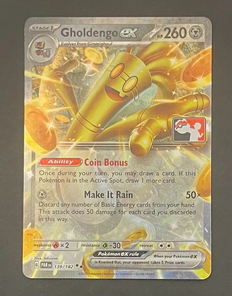 Pokémon Card Gholdengo EX 139/182 Prize Pack Series - Near Mint | eBay