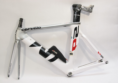 Cervelo P2 54cm Carbon TT/Tri Frame Fork Seatpost 700c XLab Extras