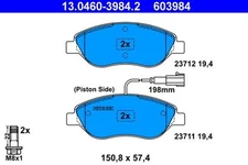 Brake Pad Set, Disc Brake ATE 13.0460-3984.2
