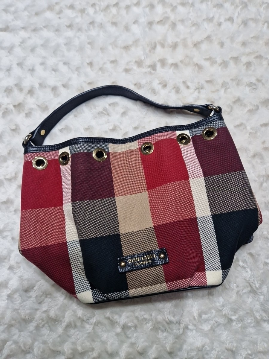 Vintage Burberry Blue Label Crestbridge Japan Hand Bag