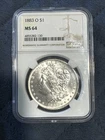 1883-O Morgan Silver Dollar NGC MS64 $1 Coin New Orleans Uncirculated
