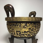 Superb Chinese Antique 24K Gilt Bronze Incense Burner  — photo 7