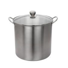 Stainless Steel Canning Pot with Rack 21.5 Quart Water Bath Canner and Steam