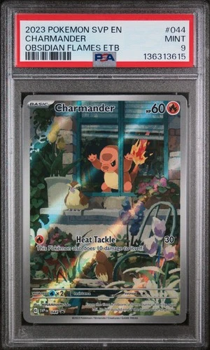 2023 POKEMON SVP EN-SV BLACK STAR PROMO #044 CHARMANDER PSA 9
