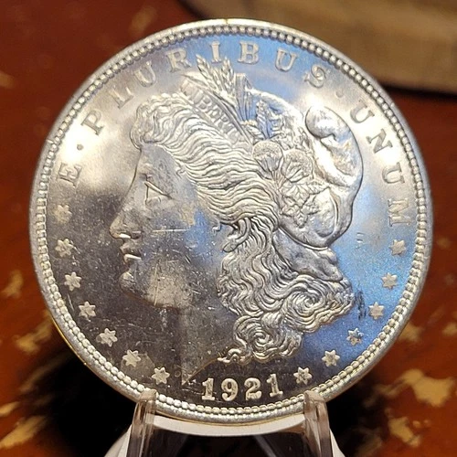 1921 P MORGAN SILVER DOLLAR 90% Silver SHARP BU UNCIRCULATED COIN