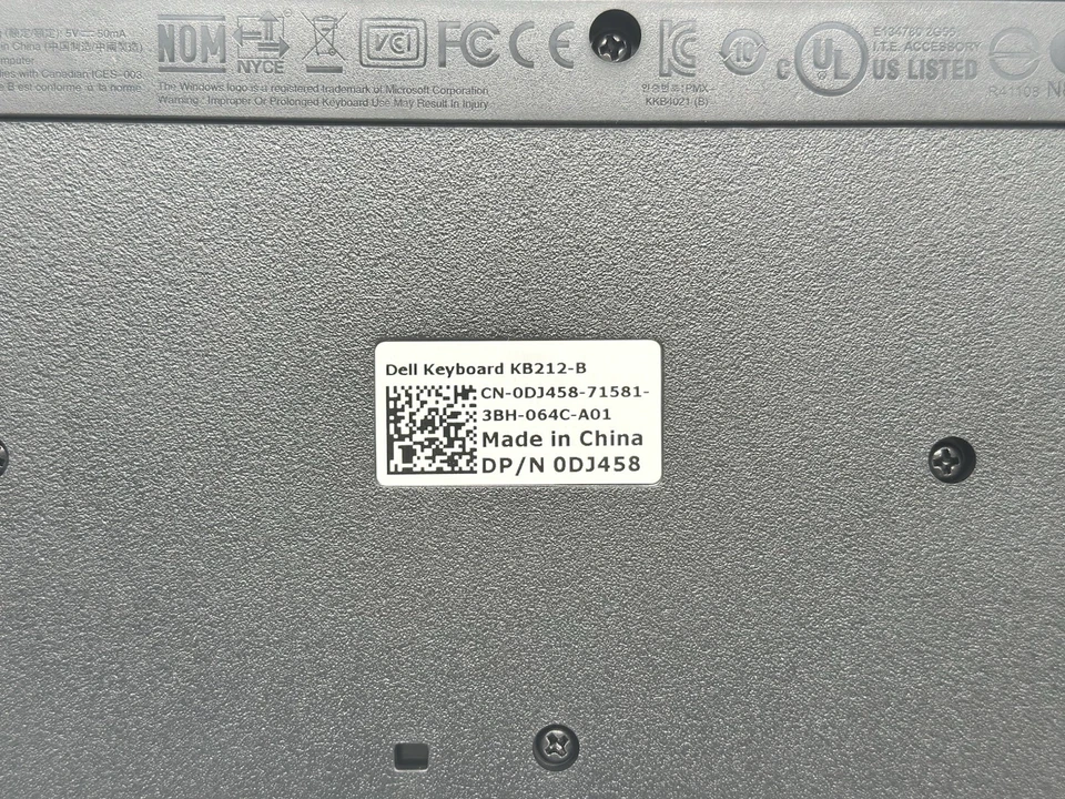 Dell KB212-B USB Quiet Key Keyboard - Black - Image 3 of 4