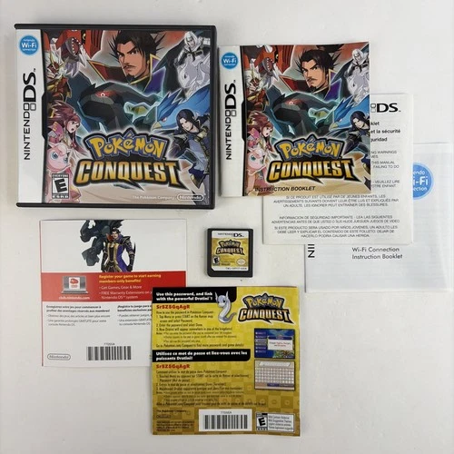 New ListingPokemon Conquest - Nintendo DS - 100% Complete In Box - Tested and Authenic