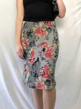 Vintage Floral Midi Skirt     