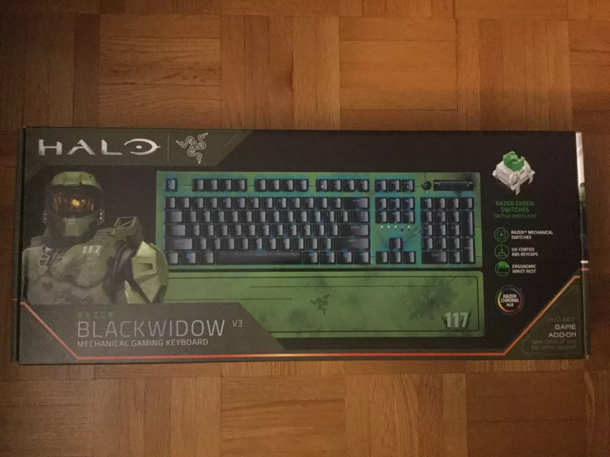 Razer BlackWidow V3 Mechanical Gaming Keyboard: Green Mechanical Switches -  Tactile & Clicky - Chroma RGB Lighting - UV-Coated ABS Keycaps 