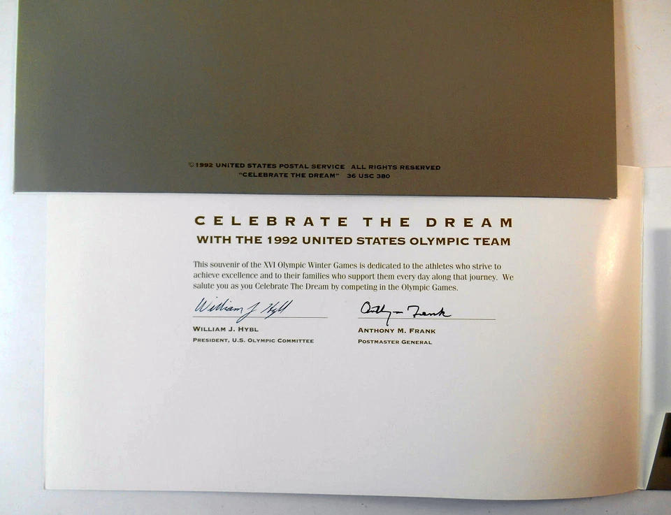 1992 Winter Olympics Sc 2611-15 2615a (5 events) official USPS cachets & folders - Image 2 of 4
