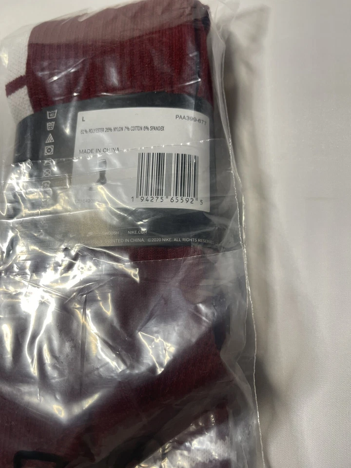 NBA Nike Auténticos Calcetines Negros Talla L Hombres 8-12 Mujeres 10-14 Hasta la Rodilla PAA399-617 S80 Foto 4 de 4